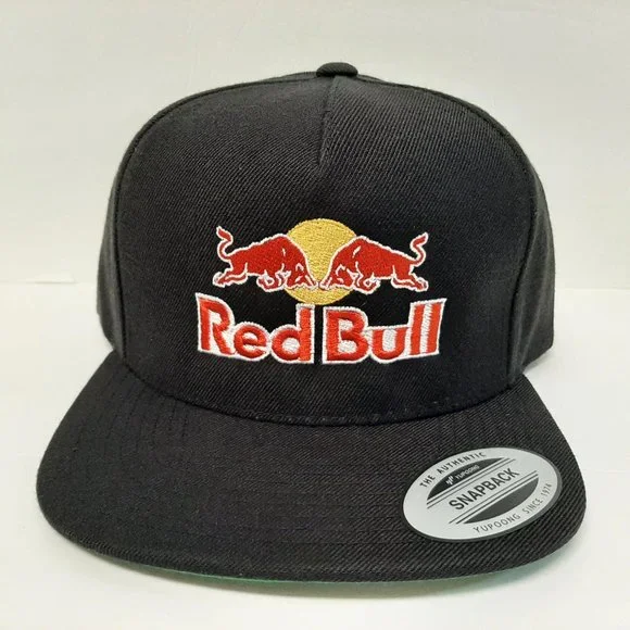 Redbull Red Bull Flat Bill Snapback Black Embroidered - Picture 2 of 5